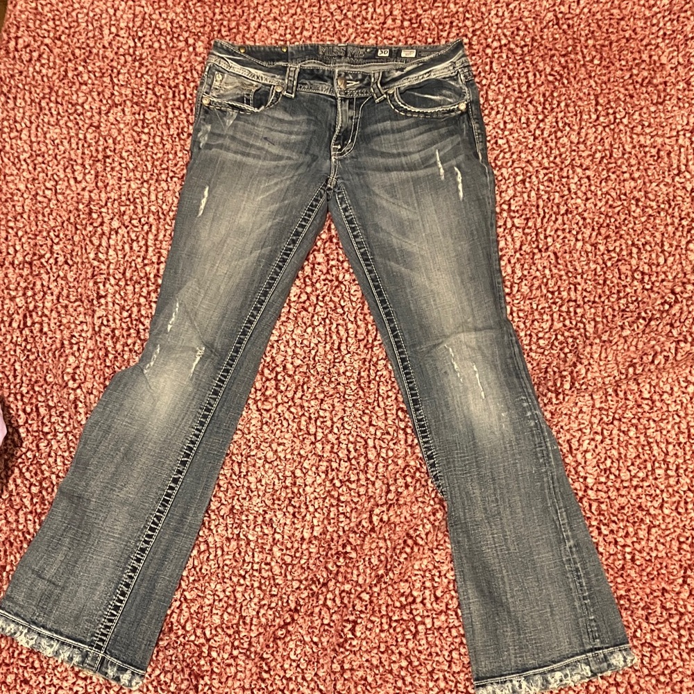 Miss Me Dark Blue Flare Jeans